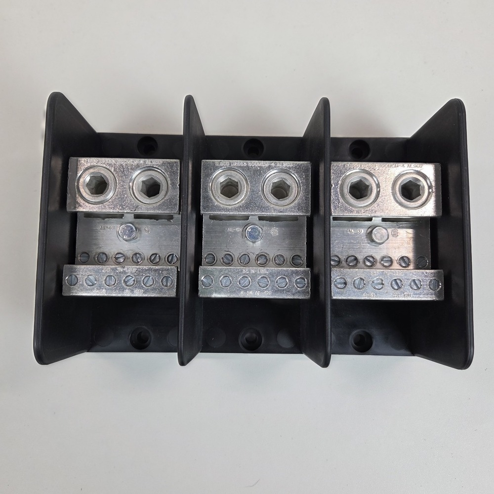 Ilsco Power Distribution Block PDB-212-500-3 760 Amps 600 Volts 3 Pole Block - Picture 6 of 14